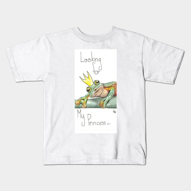 Looking for My Princess Kids T-Shirt by Créa'RiBo